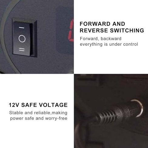 Electric Spinning Wheel for Yarn Making, 800rpm Spinning Wheel for Wool,Electric Spinning Wheel,Speed Control, Forward and Reverse for Wool, Silk and Other Weaving-Black||Digital in Kuwait