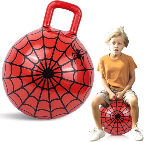Spider Hopper Ball, 15-Inch Bouncy Balls for Kids, Games & Parties, Inflatable Jumping Toys for Boy Toys & Girls Toys in Kuwait