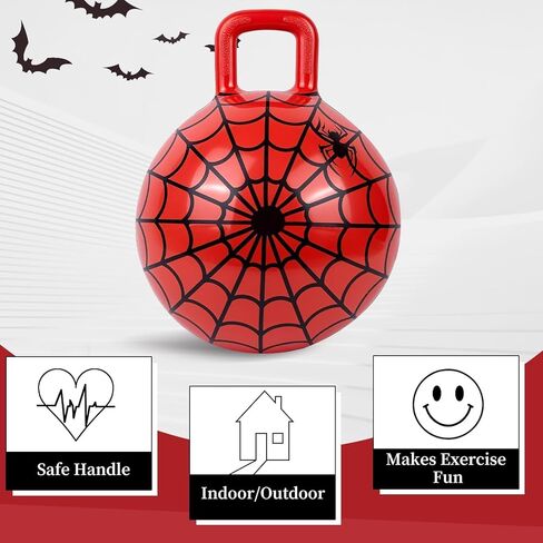 Spider Hopper Ball, 15-Inch Bouncy Balls for Kids, Games & Parties, Inflatable Jumping Toys for Boy Toys & Girls Toys in Kuwait