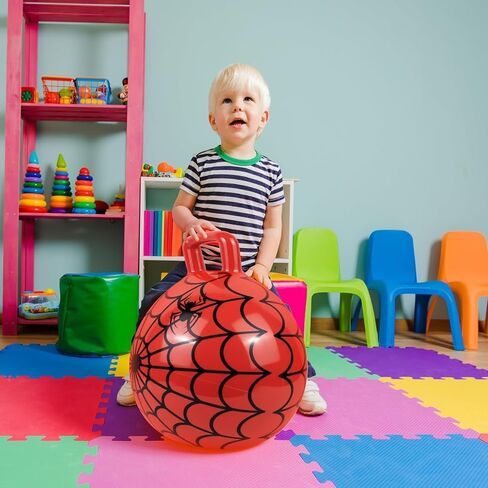 Spider Hopper Ball, 15-Inch Bouncy Balls for Kids, Games & Parties, Inflatable Jumping Toys for Boy Toys & Girls Toys in Kuwait