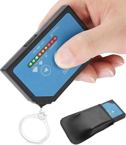 Portable Gem Tester, Gemstone Tester with LED Indicator Light & Touch Screen, Accurate Test and Easy to Read, No Calibration Needed and Easy to Carry, Gemstone Tester for All Stones in Saudi Arabia