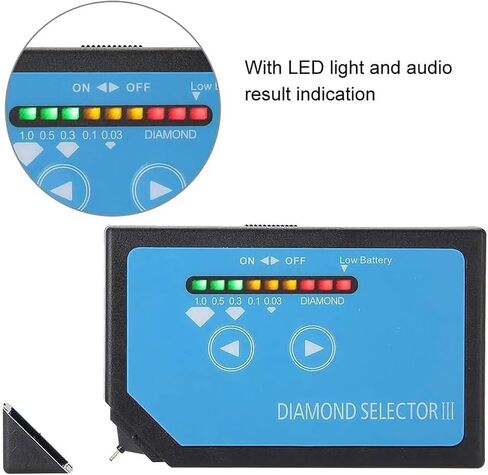 Portable Gem Tester, Gemstone Tester with LED Indicator Light & Touch Screen, Accurate Test and Easy to Read, No Calibration Needed and Easy to Carry, Gemstone Tester for All Stones in Saudi Arabia