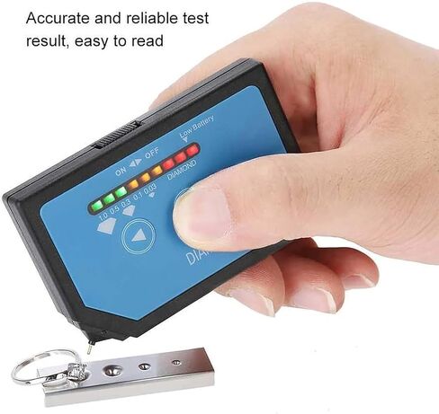 Portable Gem Tester, Gemstone Tester with LED Indicator Light & Touch Screen, Accurate Test and Easy to Read, No Calibration Needed and Easy to Carry, Gemstone Tester for All Stones in Saudi Arabia