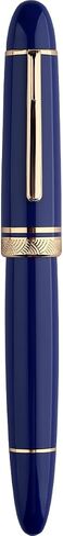Majohn P140 Fountain Pen O.8 NIB متوسطة ، مكبس ملء السعة الكبيرة سعة الشفافة أكريليك كتابة قلم هدية مع صندوق in Saudi Arabia