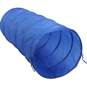 Asixxsix Dog Tunnel, 23.62x118.11in Tear Round Training Tunnel for Dog Exercise and Play, with Carry Bag, Oxford Fabric Portable Dog Training Equipment for Outdoor in Kuwait