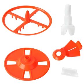 5 Pcs Replacement Parts Compatible with Baby Brezza Formula Pro Advanced and WiFi Model FRP0046 FRP0047 FRP0048 FRP0066, Includes Stirring Wheel Locking Cover Measuring Wheel Axle & Scraper in Kuwait