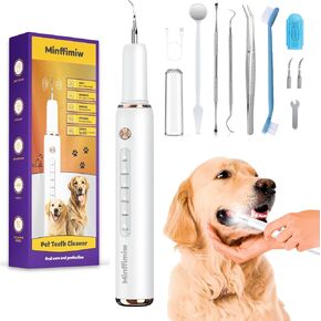 Dog Plaque and Tartar Remover - Electric Plaque Remover for Teeth with 5 Modes, LED Light, Safe and Low Noise Dog Teeth Cleaning Kit - Dental Care Tool for Pets in Saudi Arabia