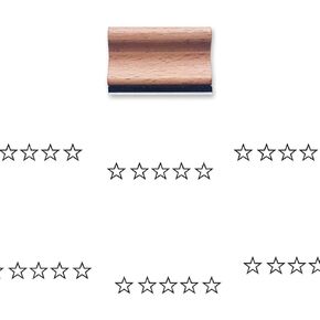 5 Stars Rating Rubber Stamp, 1.3inch Stamp for Scrapbooking Card Making Crafting in Kuwait