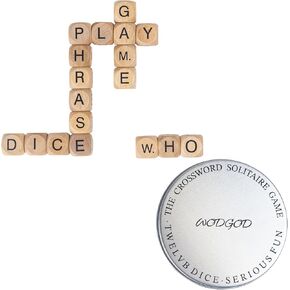 تحدي تحدي Dice Crossword للبالغين - 18 حرفًا خشبيًا مزهرًا مع توزيع حرف علة محسّن للألعاب متعددة اللاعبين ومفردات المفردات in Saudi Arabia