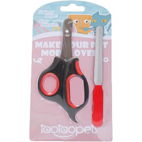Title Crescent Shaped pet Nail Clippers with File&pet Claw Grinder - Sharp, Comfortable, Safe and Convenient, Small cat and Dog Nail Care Tool (Black) in Saudi Arabia