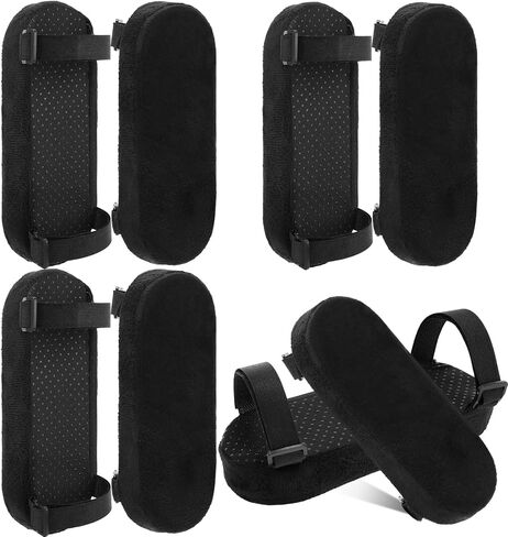 4-Pack Office Chair Armrest Pads - Memory Foam, Removable & Washable, for Office and Computer Chairs, Cushion Elbow Pressure in Saudi Arabia