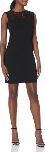 S.L. Fashions Women's Short Sequin Lace Illusion Neckline Cap Sleeve Sheath Dress in Saudi Arabia