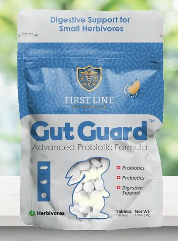 GUT GUARD ™ - صيغة بروبيوتيك متقدمة للأعشاب ، 100 قرص ، نكهة الموز (الأرانب ، خنازير غينيا ، شينشيلات ، هامستر) in Saudi Arabia