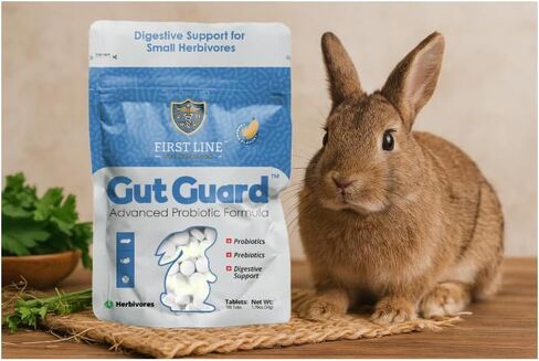 GUT GUARD ™ - صيغة بروبيوتيك متقدمة للأعشاب ، 100 قرص ، نكهة الموز (الأرانب ، خنازير غينيا ، شينشيلات ، هامستر) in Saudi Arabia