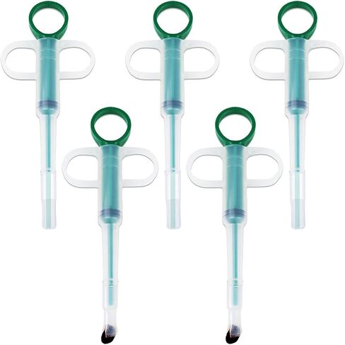 3PCS Pet Pill Shooter Plunger Popper for Small Cats Dogs Soft Tip Tablet Pusher Animal Medicine Feeder Feeding Accessories for Animals(3 Colors) in Saudi Arabia