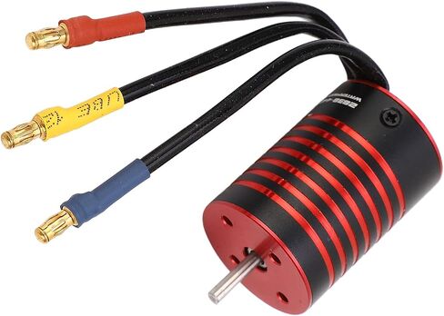 GtskytenRC 2838 محرك بدون فرش 4 أعمدة RC محرك بدون فرشاة لمدة 1/14 1/16 RC CAR Part Black Red (4400kV) in Kuwait