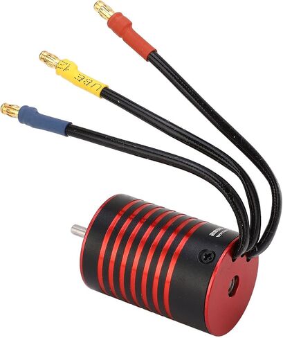 GtskytenRC 2838 محرك بدون فرش 4 أعمدة RC محرك بدون فرشاة لمدة 1/14 1/16 RC CAR Part Black Red (4400kV) in Kuwait