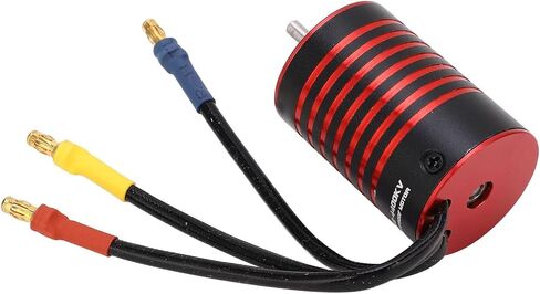 GtskytenRC 2838 محرك بدون فرش 4 أعمدة RC محرك بدون فرشاة لمدة 1/14 1/16 RC CAR Part Black Red (4400kV) in Kuwait