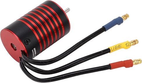 GtskytenRC 2838 محرك بدون فرش 4 أعمدة RC محرك بدون فرشاة لمدة 1/14 1/16 RC CAR Part Black Red (4400kV) in Kuwait