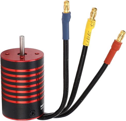 GtskytenRC 2838 محرك بدون فرش 4 أعمدة RC محرك بدون فرشاة لمدة 1/14 1/16 RC CAR Part Black Red (4400kV) in Kuwait