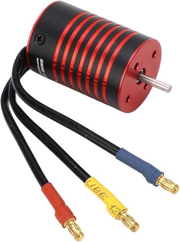 GtskytenRC 2838 محرك بدون فرش 4 أعمدة RC محرك بدون فرشاة لمدة 1/14 1/16 RC CAR Part Black Red (4400kV) in Kuwait