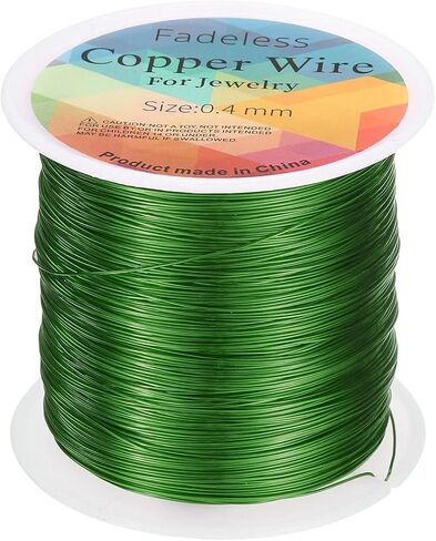 HARFINGTON Wire 328ft Length 26 Gauge Copper Craft Jewelry Wrapping Wire Tarnish Resistant Beading for Jewelry Making Supplies Crafting, Blue in Saudi Arabia