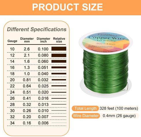 HARFINGTON Wire 328ft Length 26 Gauge Copper Craft Jewelry Wrapping Wire Tarnish Resistant Beading for Jewelry Making Supplies Crafting, Blue in Saudi Arabia