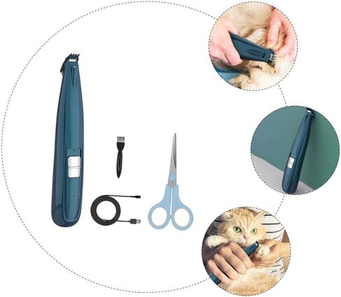 Happyyami LED Dog Grooming Clipper Pet Pet Paw Trimmer منخفض الضوضاء مزيل الشعر اللاسلكي للقطط والكلاب للاستمالة والتشذيب in Kuwait