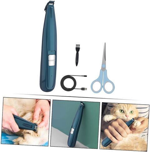 Happyyami LED Dog Grooming Clipper Pet Pet Paw Trimmer منخفض الضوضاء مزيل الشعر اللاسلكي للقطط والكلاب للاستمالة والتشذيب in Kuwait