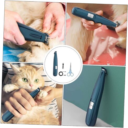 Happyyami LED Dog Grooming Clipper Pet Pet Paw Trimmer منخفض الضوضاء مزيل الشعر اللاسلكي للقطط والكلاب للاستمالة والتشذيب in Kuwait