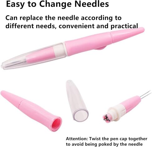 2 Pack Pen Style Wool Felting Tool Set | Each with 3 Needles | Portable Multi-Needle Tools for DIY Patchwork & Home Crafts in Saudi Arabia