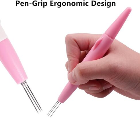 2 Pack Pen Style Wool Felting Tool Set | Each with 3 Needles | Portable Multi-Needle Tools for DIY Patchwork & Home Crafts in Saudi Arabia