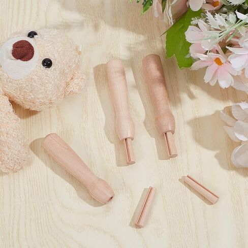 FREEBLOSS 15Pcs Wool Felting Needle Handles Wooden Punch Cross Stitch Felting Handles Poking Felt Pen Needle Felting Tools Punch Needles Holder 3.35"*0.6" in Saudi Arabia