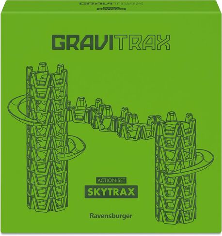 Ravensburger Gravitrax Action Set SkyTrax | نظام تشغيل الرخام المبتكرة | لعبة الرخام والبناء لأعمار 8+ ، متوافقة مع جميع منتجات Gravitrax in Saudi Arabia