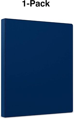 Staples 1/2-inch 3-Ring Non-View Binders, Navy, 3/Pack (ST26648-CCVS) in Saudi Arabia