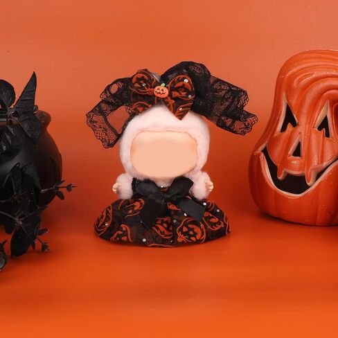 Doll Halloween Cloths ، Doll Pumpkin Skirt مجموعة تنورة لطيفة وملحقات ملابس الملابس ملحقات للعب 6.69 بوصة (لا لعبة) in Saudi Arabia