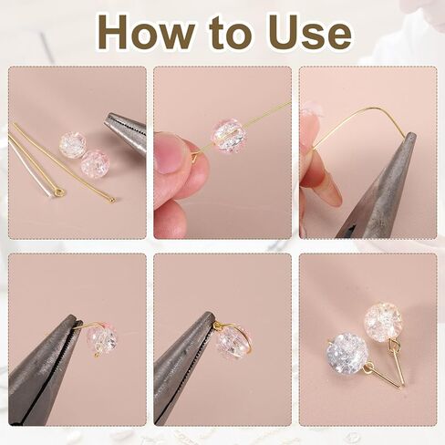 PATIKIL 2 Inch Flat Head Pins, Jewelry Making Headpins Straight Pins Findings Bendable for DIY Craft Bracelet Necklace Earring Pendant Making Supplies-400Pcs(Silver Gold) in Saudi Arabia
