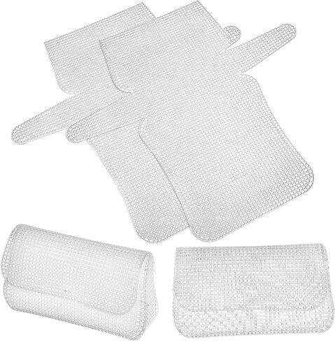 AUTSUPPL 4pcs Mesh Canvas Sheets Needle Mesh Sheets for Quilting Crafting Knitting Embroidery Squares in Kuwait