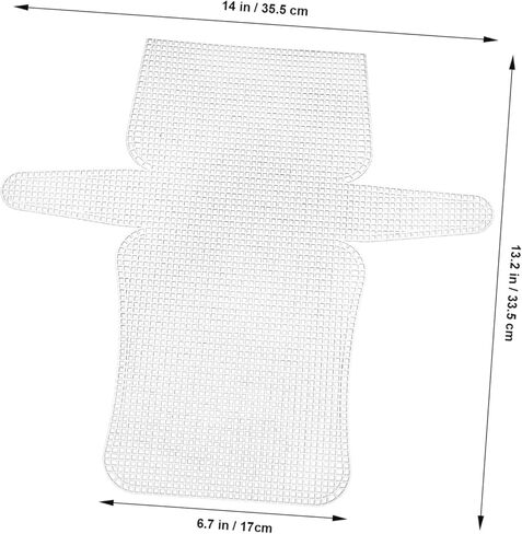 AUTSUPPL 4pcs Mesh Canvas Sheets Needle Mesh Sheets for Quilting Crafting Knitting Embroidery Squares in Kuwait