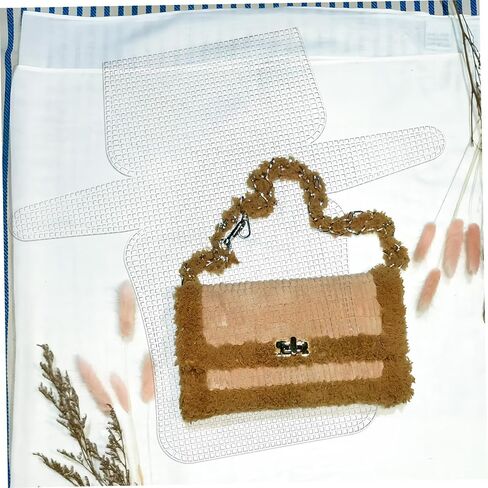 AUTSUPPL 4pcs Mesh Canvas Sheets Needle Mesh Sheets for Quilting Crafting Knitting Embroidery Squares in Kuwait