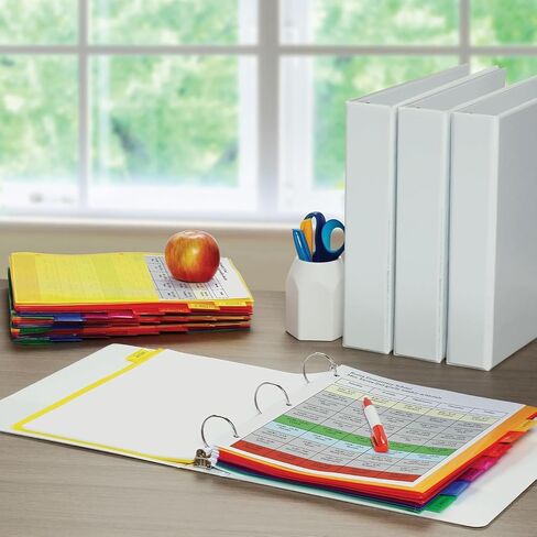 Oxford Plastic Binder Dividers, 8 Tab (Insertable Tab, 1 Set) in Saudi Arabia