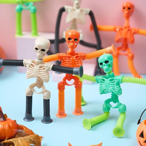 Joyin 6 PCS Halloween Pop Sensory Tube Tube Stready ، Glow in the Dark Fidget Toys for Halloween Party Tavor Goodie Bag Fillers ، Truff Telescopic Cup Cup Toys For Kids Gift in Saudi Arabia