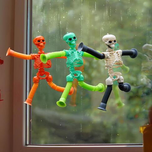 Joyin 6 PCS Halloween Pop Sensory Tube Tube Stready ، Glow in the Dark Fidget Toys for Halloween Party Tavor Goodie Bag Fillers ، Truff Telescopic Cup Cup Toys For Kids Gift in Saudi Arabia