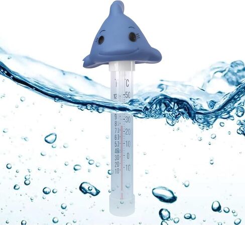 MUMTOP Floating Pool Thermometer, Large Number Easy Read Water Thermometer with String for Indoor Outdoor Swimming Pools, Spas, Hot Tubs and Ice Bath(Fish) in Saudi Arabia