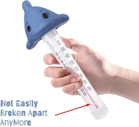 MUMTOP Floating Pool Thermometer, Large Number Easy Read Water Thermometer with String for Indoor Outdoor Swimming Pools, Spas, Hot Tubs and Ice Bath(Fish) in Saudi Arabia