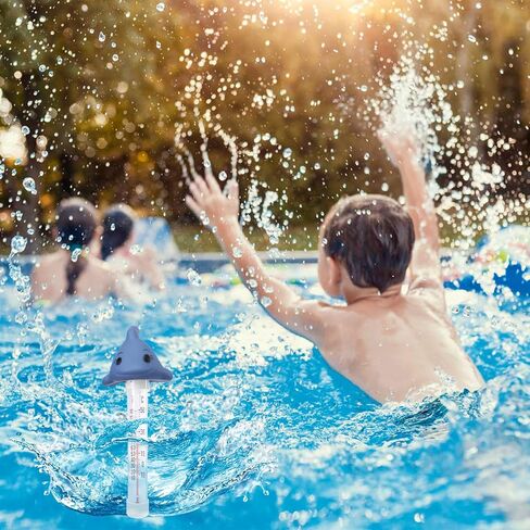 MUMTOP Floating Pool Thermometer, Large Number Easy Read Water Thermometer with String for Indoor Outdoor Swimming Pools, Spas, Hot Tubs and Ice Bath(Fish) in Saudi Arabia