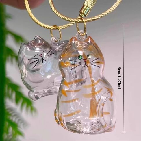 Pet Fur Memorial Keychain-Transparent cat Hair Keychain,Pendant for Cat & Dog Hair Collection -Animal Lovers Keepsake Gift in Saudi Arabia