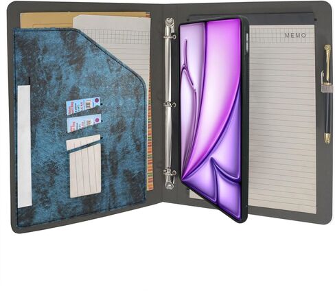 حافظة محفظة موثق اللوحي مع غطاء الورقة الحافظة ، مجلد منظم منظمة بودفوفيلو من 3 حلق in Kuwait