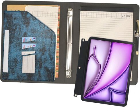 حافظة محفظة موثق اللوحي مع غطاء الورقة الحافظة ، مجلد منظم منظمة بودفوفيلو من 3 حلق in Kuwait