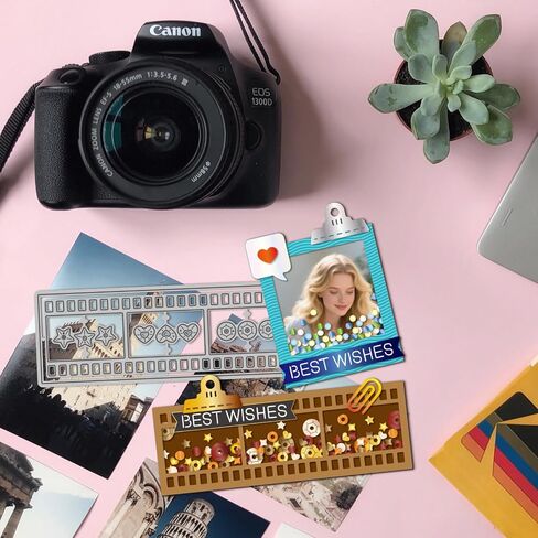 Globleland Camera Film Polaroid Shake Cutting Dies Frame Metal Die Cuts Photo Photo Dicting Trucking Templates for Scrapbooking Crafts Making Making in Kuwait